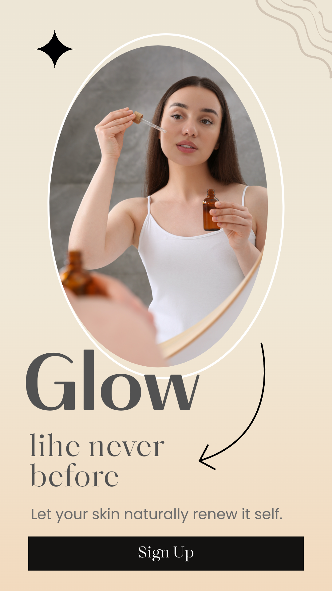 História do Instagram da Glow Beauty 