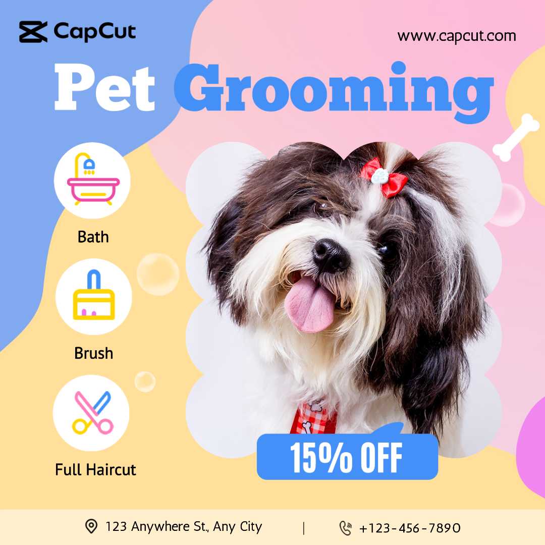 Cuidado de mascotas Descripción descuentos Cute Style