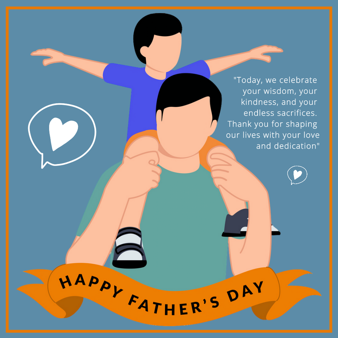 Vatertagsgrüße Instagram Post Kreatives Poster 