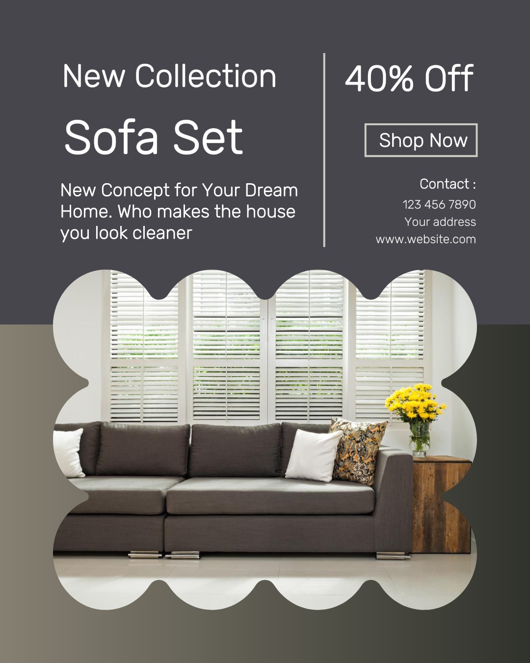 Furniture for sale instagram post