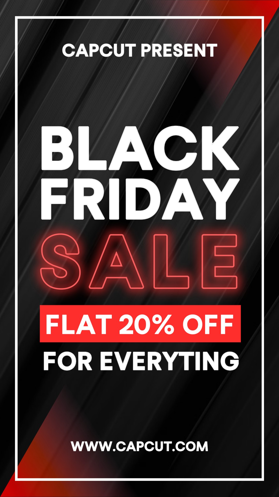 Promoção de Desconto Black Friday Instastory