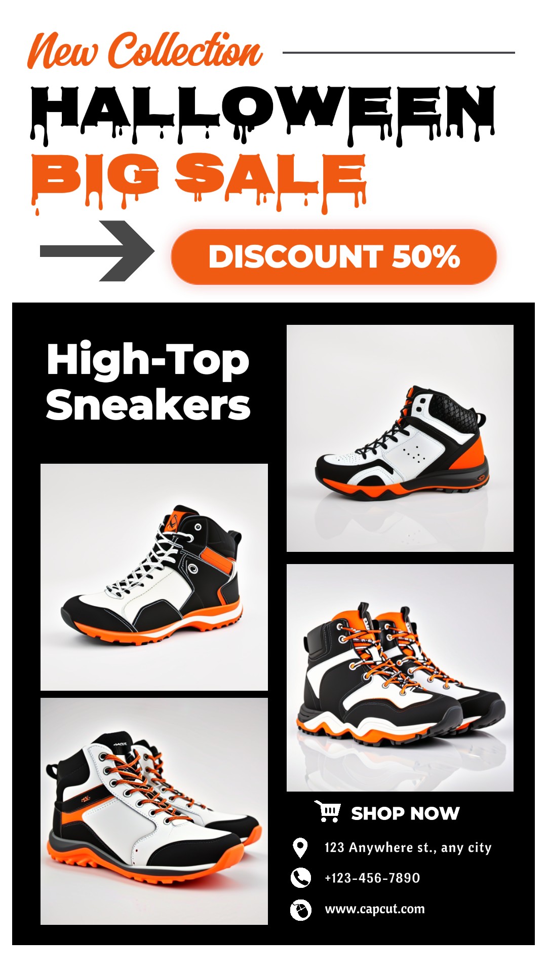 Halloween Big Sale Shoes Promotion Instagram Story