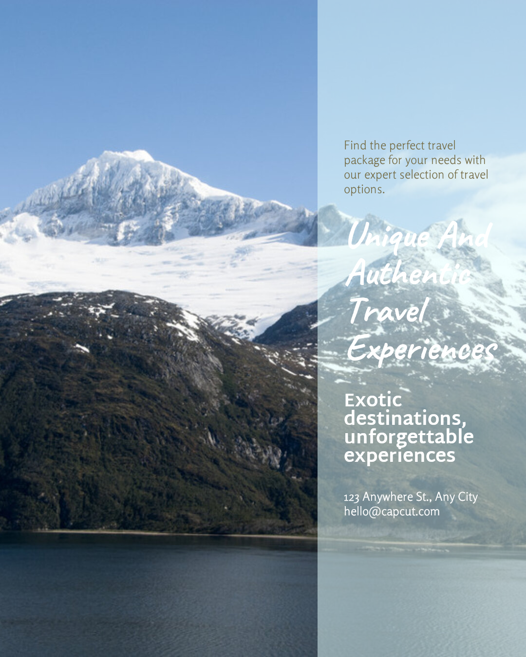 Exibição de efeitos para a indústria de viagens