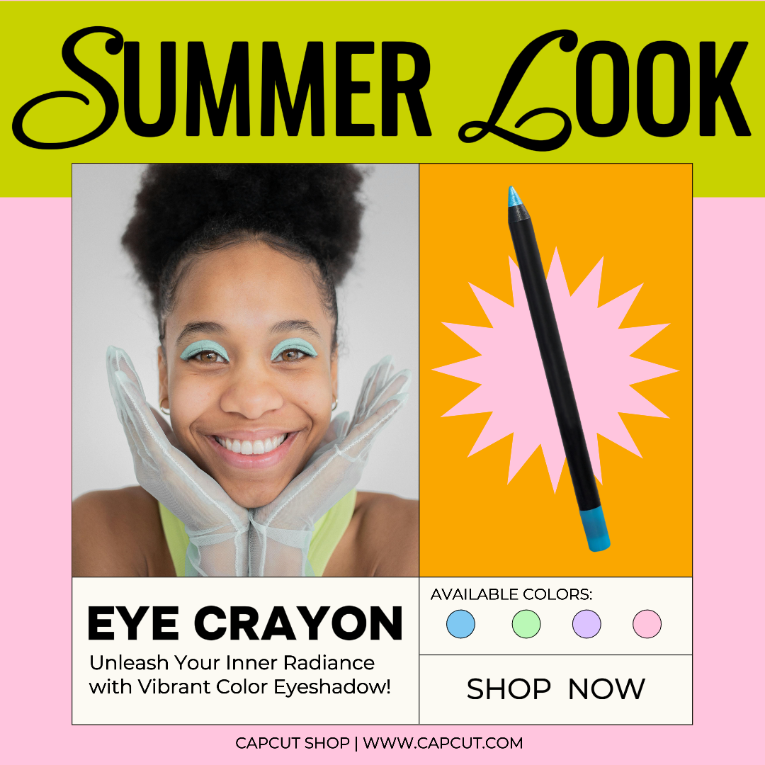 Perawatan Kecantikan- Pemasaran- Pos IG - Summer Look Eye Catching