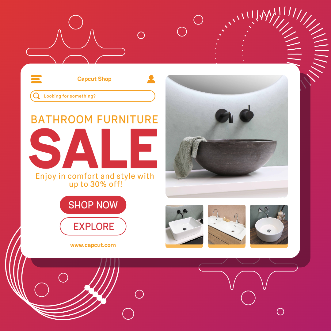 Bathroom Furniture Sale Poster