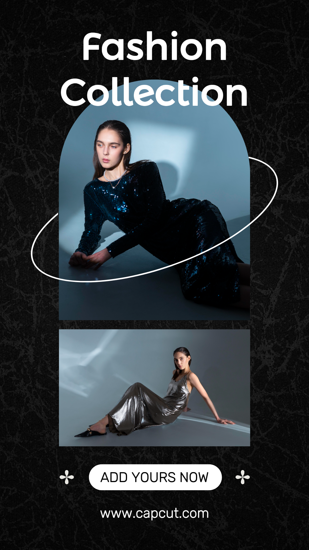 Cartel De Comercialización De Ropa Y Zapatos Historia De Instagram Negro Y Azul