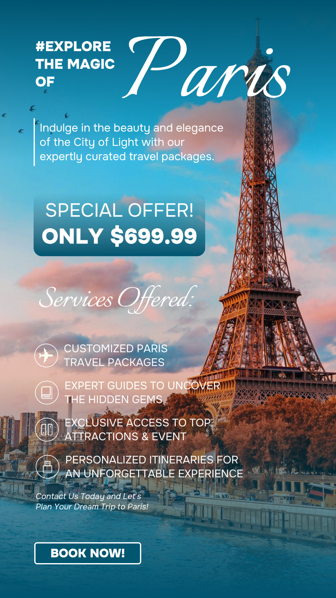 Travel Industry Marketing Poster Travel Agent Promo Instagram Story Modern Style