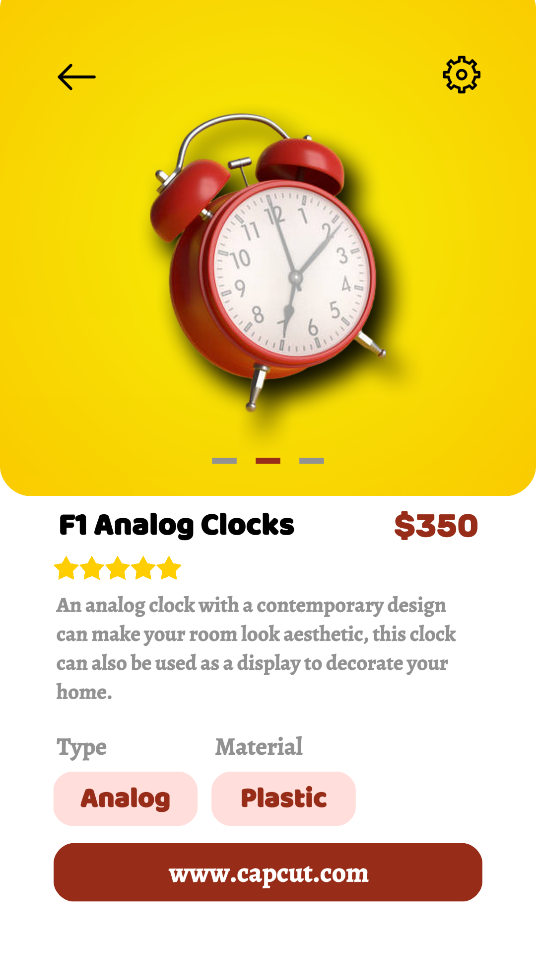 Relógios Exibição do produto Instagram Story Style Box