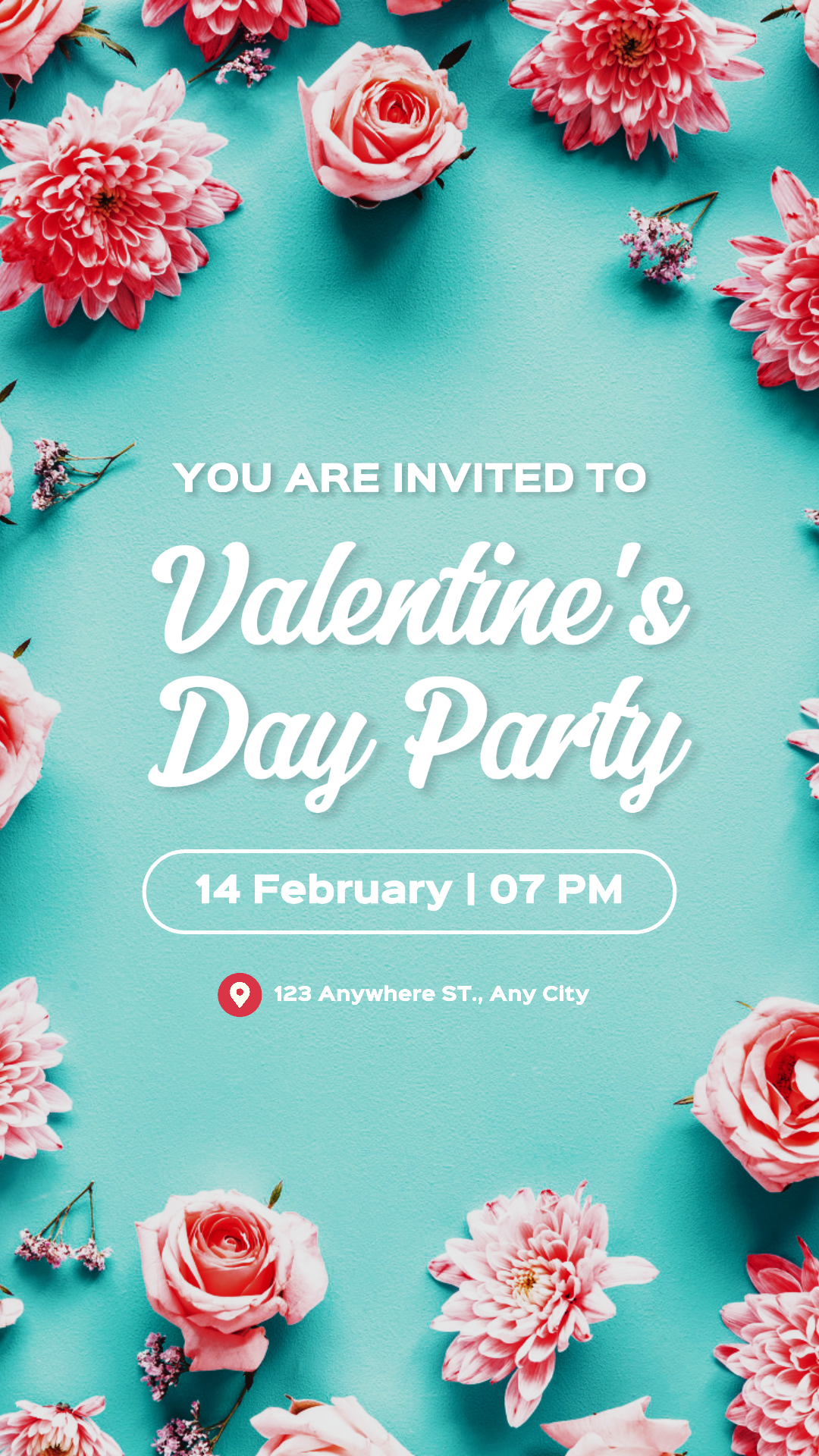 Undangan Pesta Hari Valentine Kisah Instagram