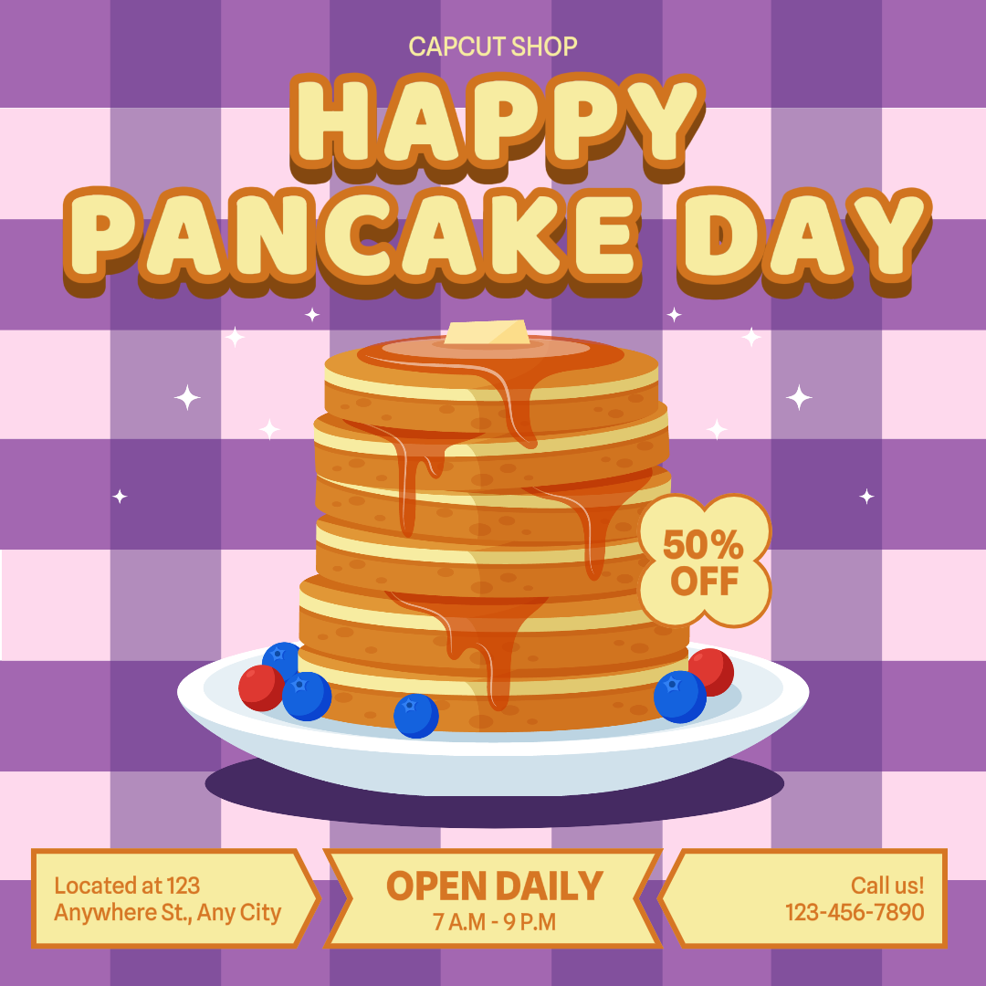 Promosi Hari Pancake Media Sosial