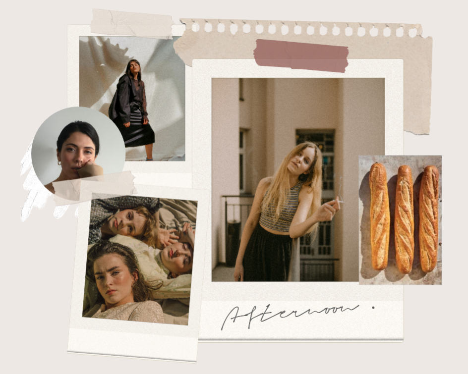 Kolase Foto Berbagi Pribadi Non-pemasaran Beige