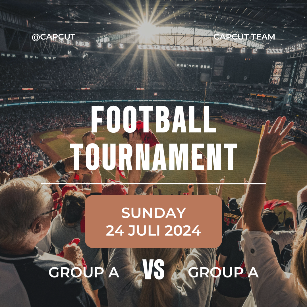 Esportes e jogo criativo pôster futebol instagram post marrom