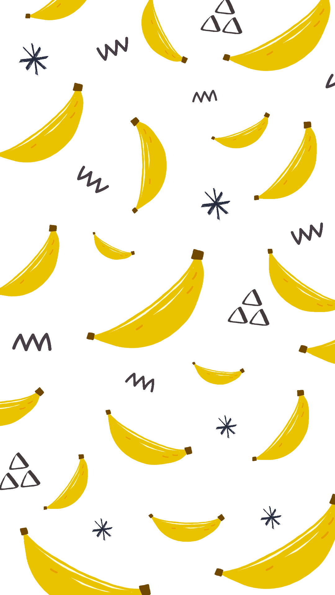 Wallpaper kreatif poster buah pisang