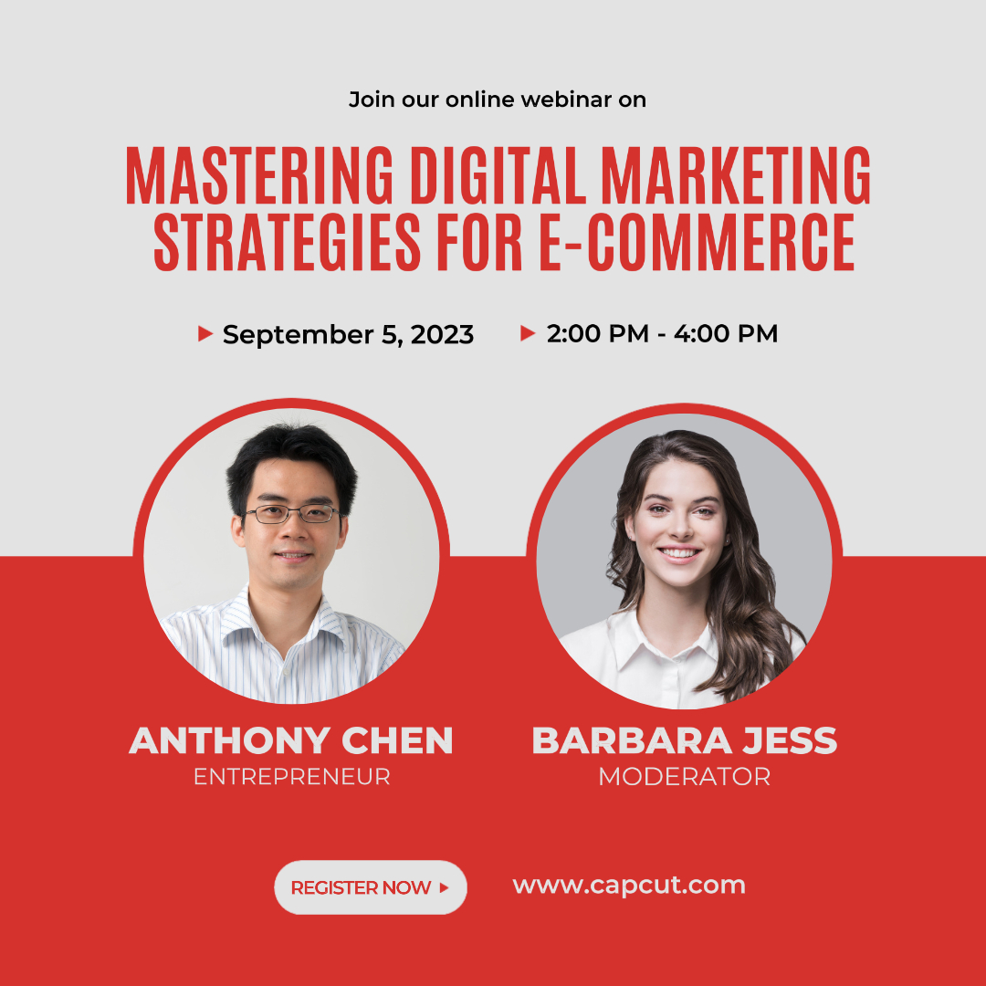 Red Modern Minimalist Business Webinar Publicación de Instagram