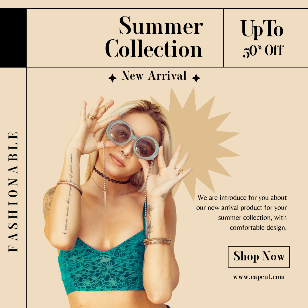 Summer Collection New Arrival Fashion Product Instagram Post Modern Design