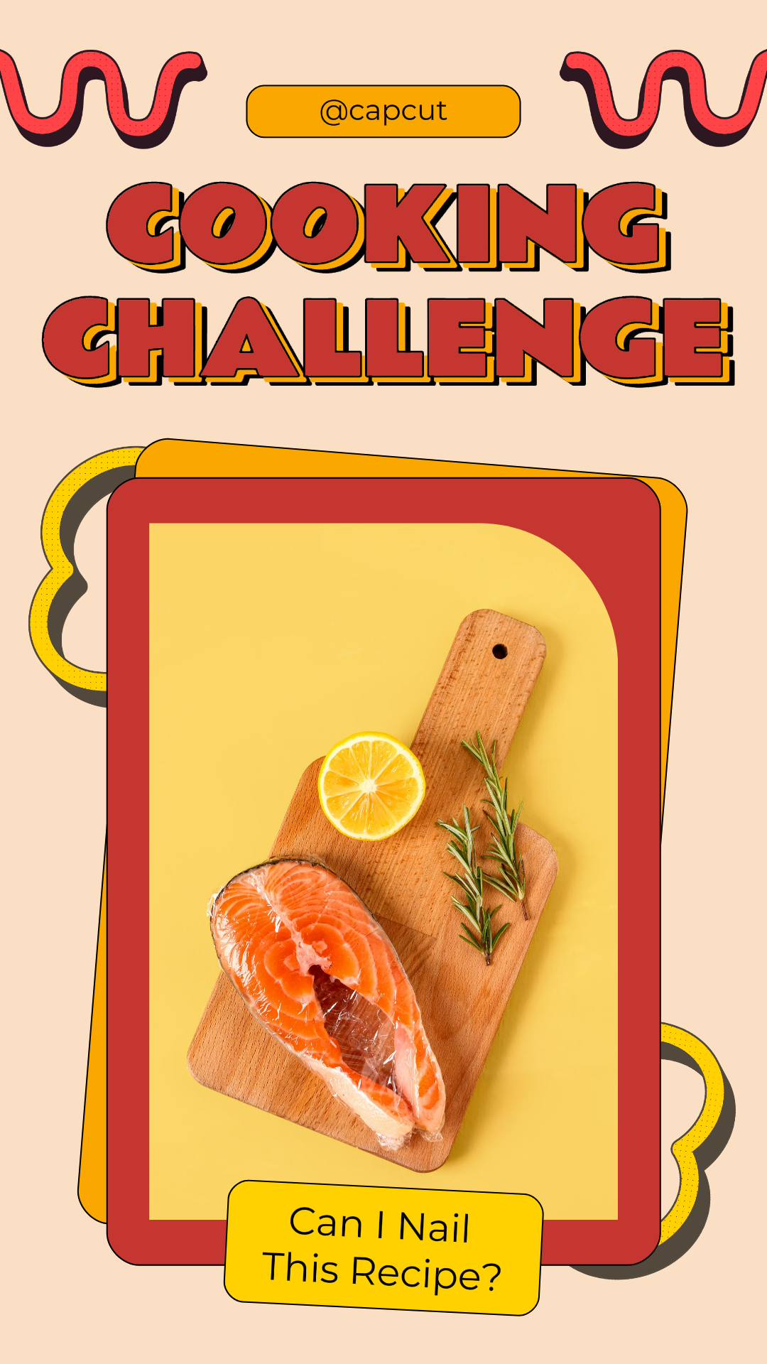 Tiktok thumbnail food Cooking Challenge