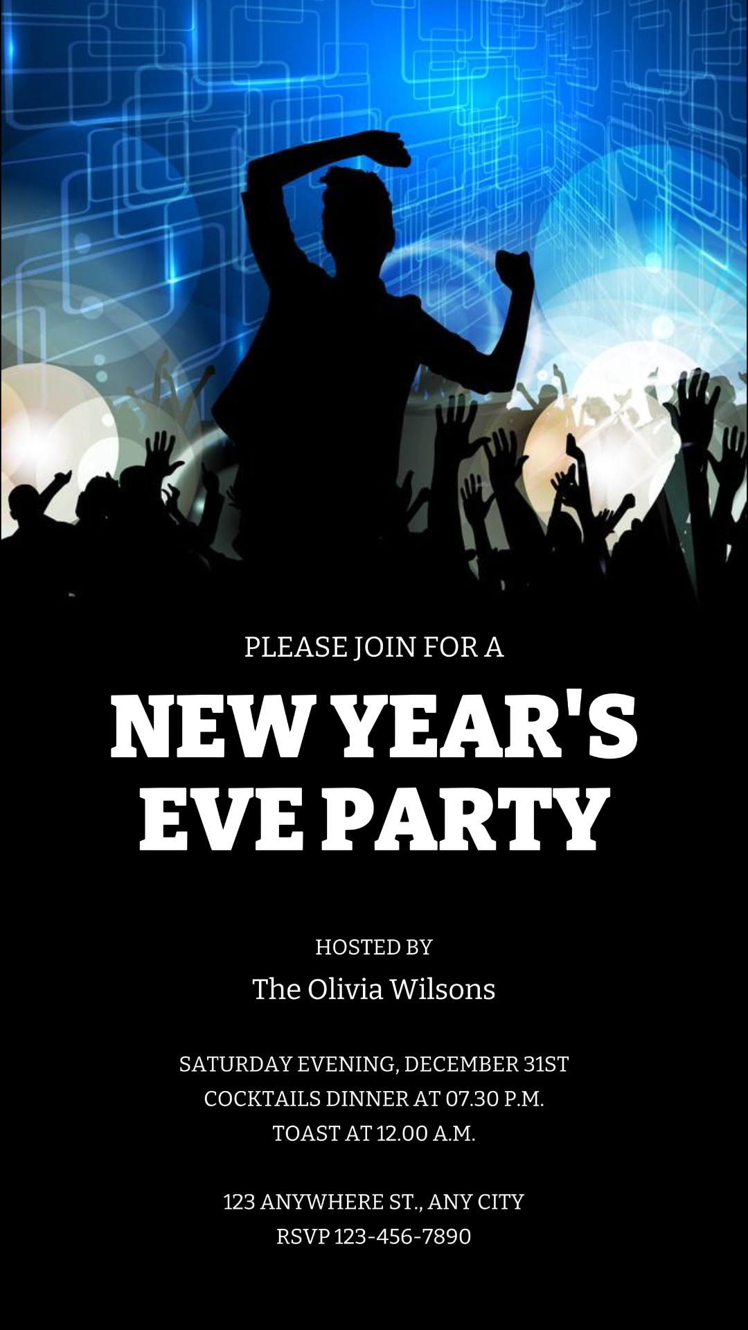 Convite para Festa de Ano Novo