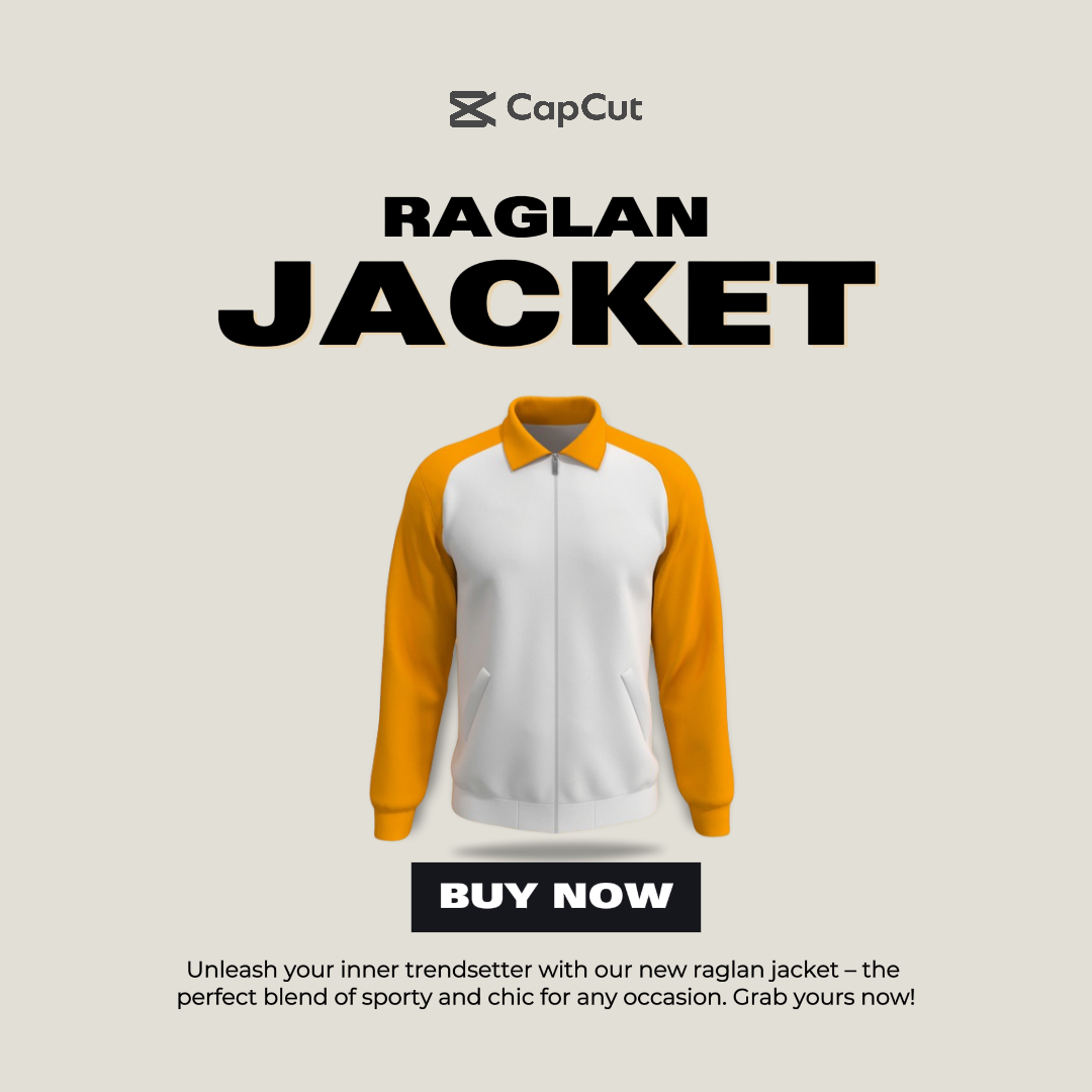 Clothing and shoes Marketing Poster Raglan Jacket Minimalist Instagram Post grey