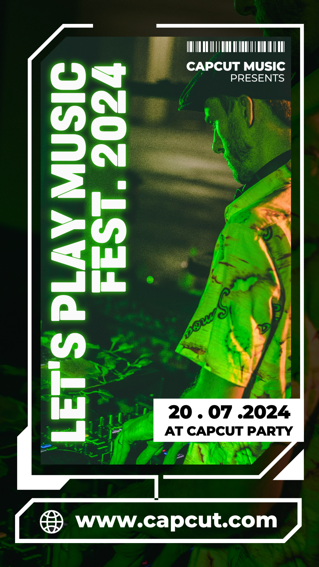 Entertainment Lets Play Music Festival Instagram Story