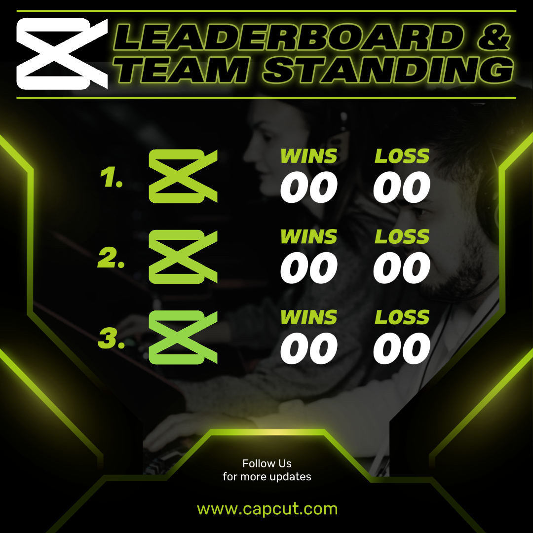 Esports - Tabla de clasificación y equipo de pie