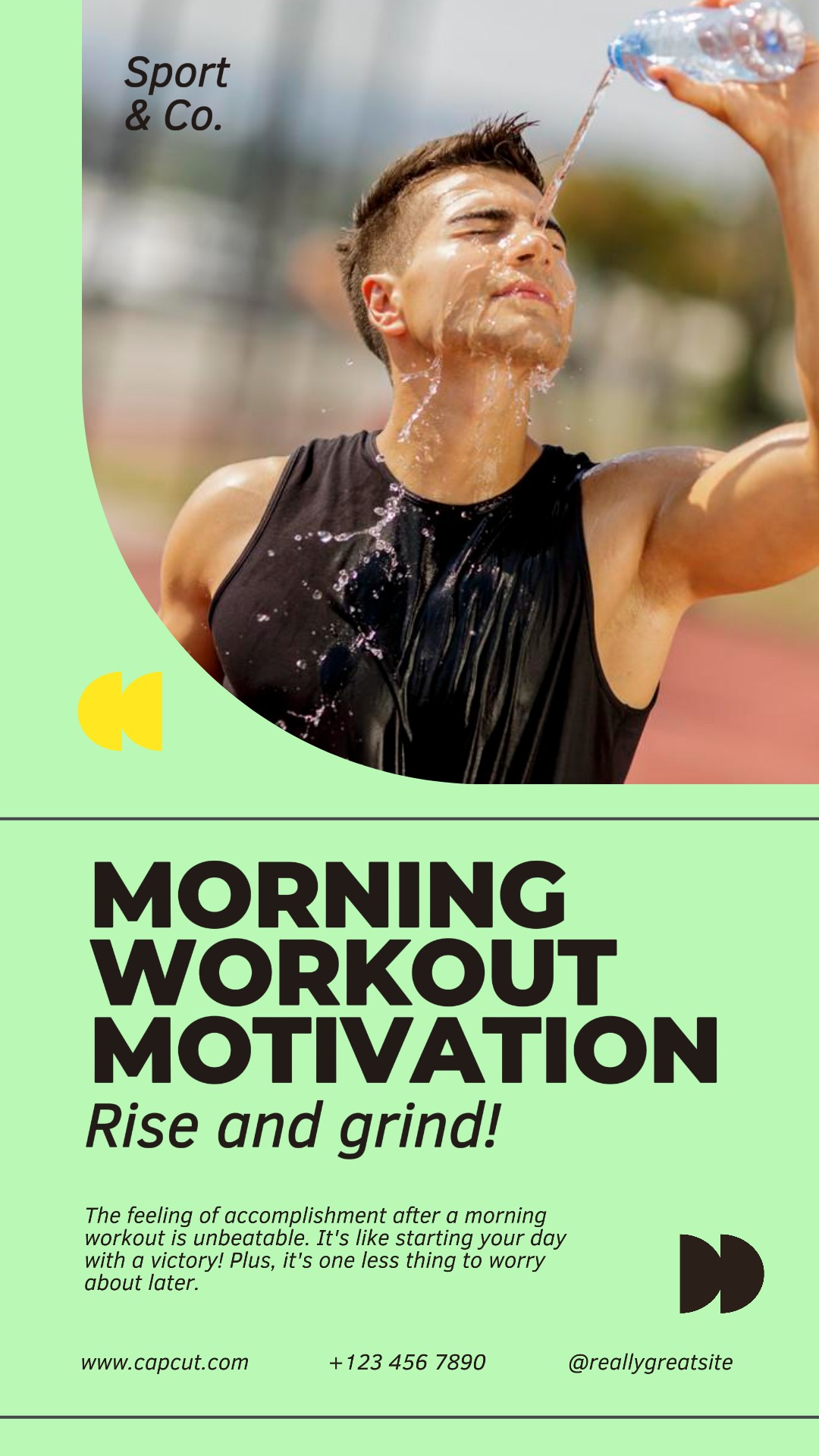 Promoción De Motivación De Entrenamiento Deportivo