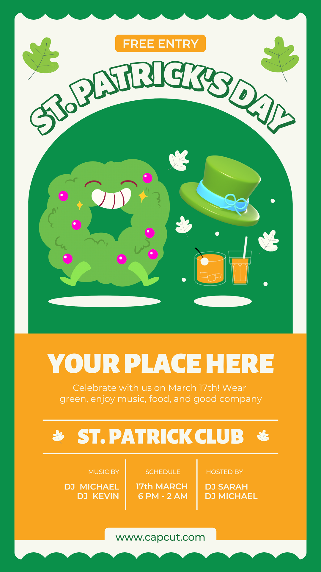 St. Patrick Feier Flyer