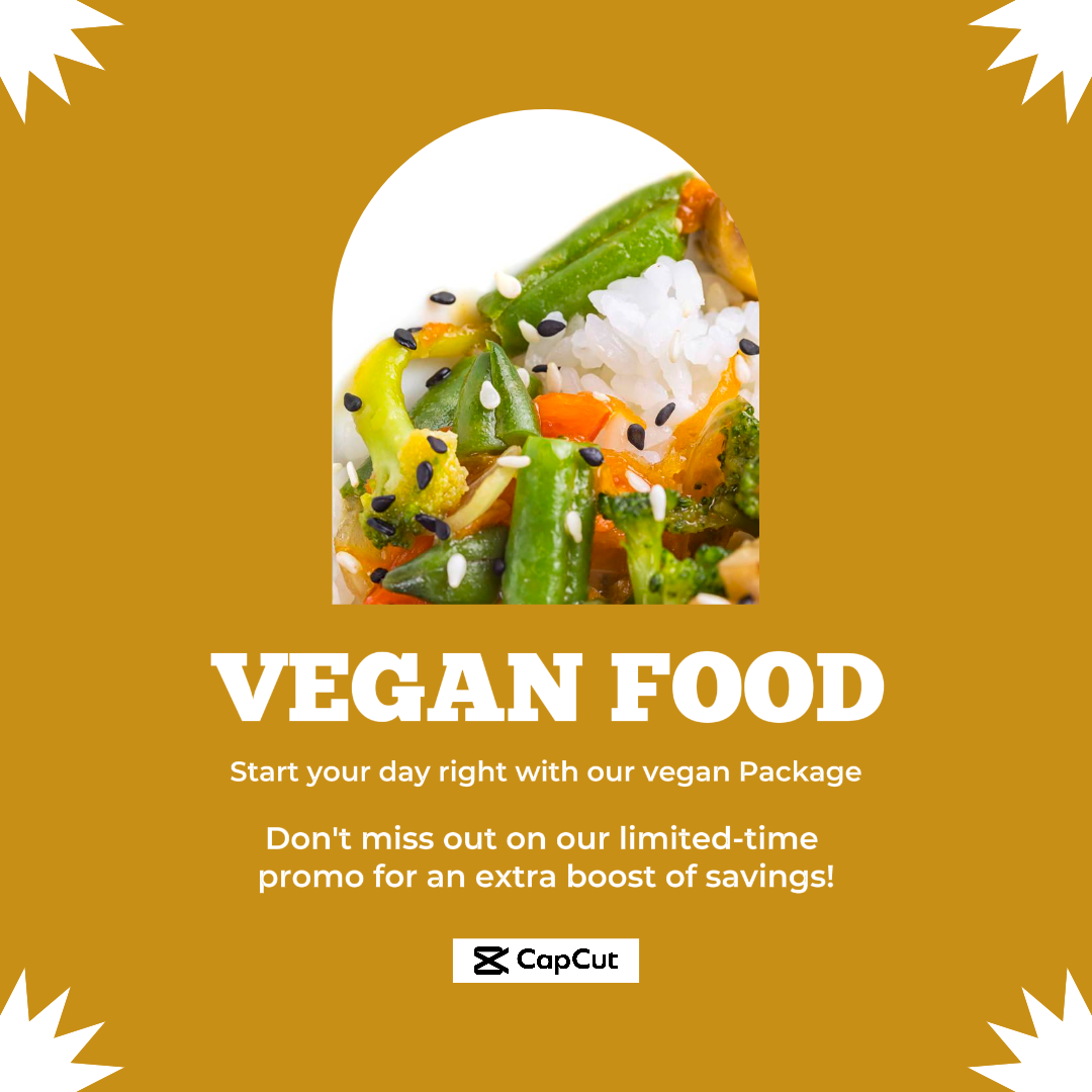 Food And Baverage Vegan Sale Instagram Post