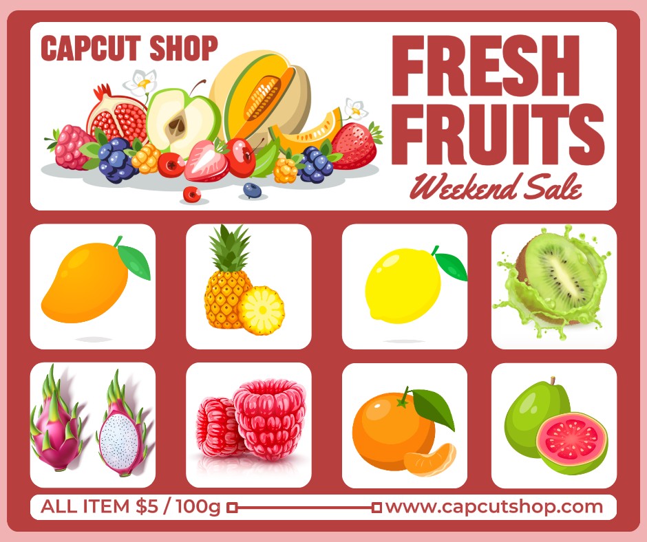 Food Fresh Fruit Weekend Sale Facebook