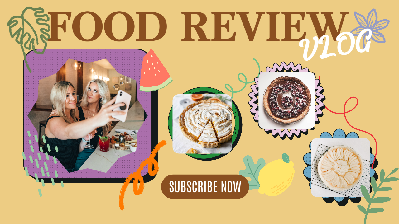 Food Review Vlog Youtube Thumbnail