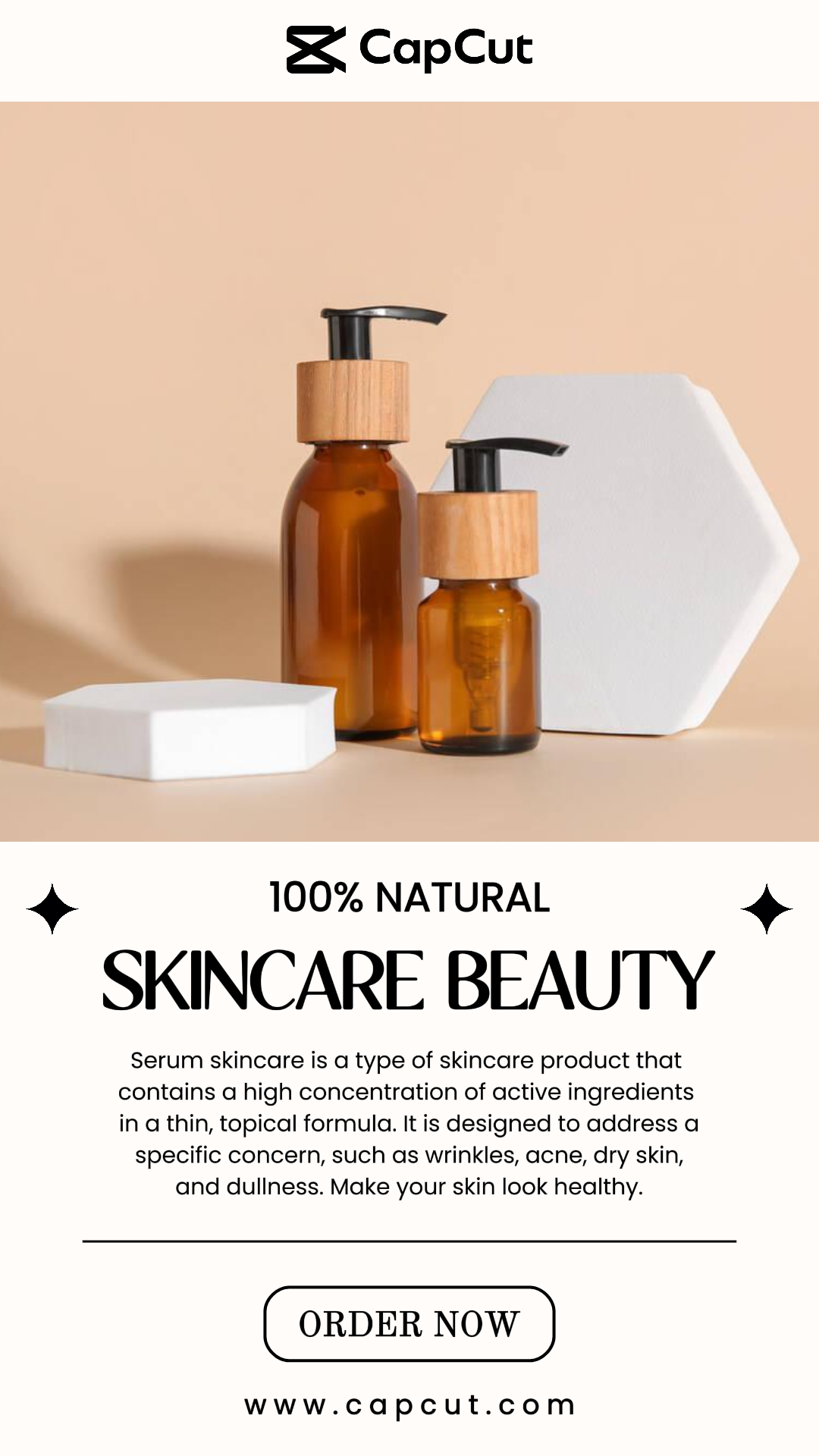 Recommandation beauté soins de la peau histoire Instagram minimaliste