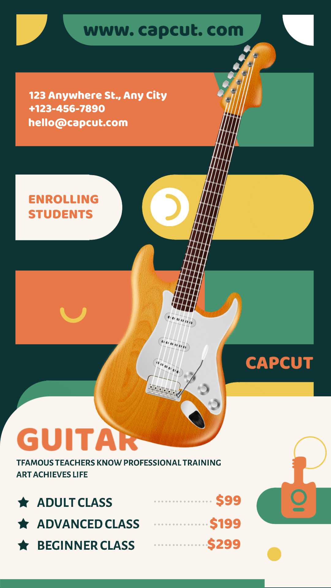 Introduction au cours de guitare éducative Résumé 