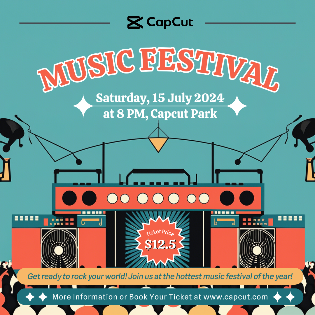 엔터테인먼트 뮤직 페스티벌 인스타그램 포스트 모던