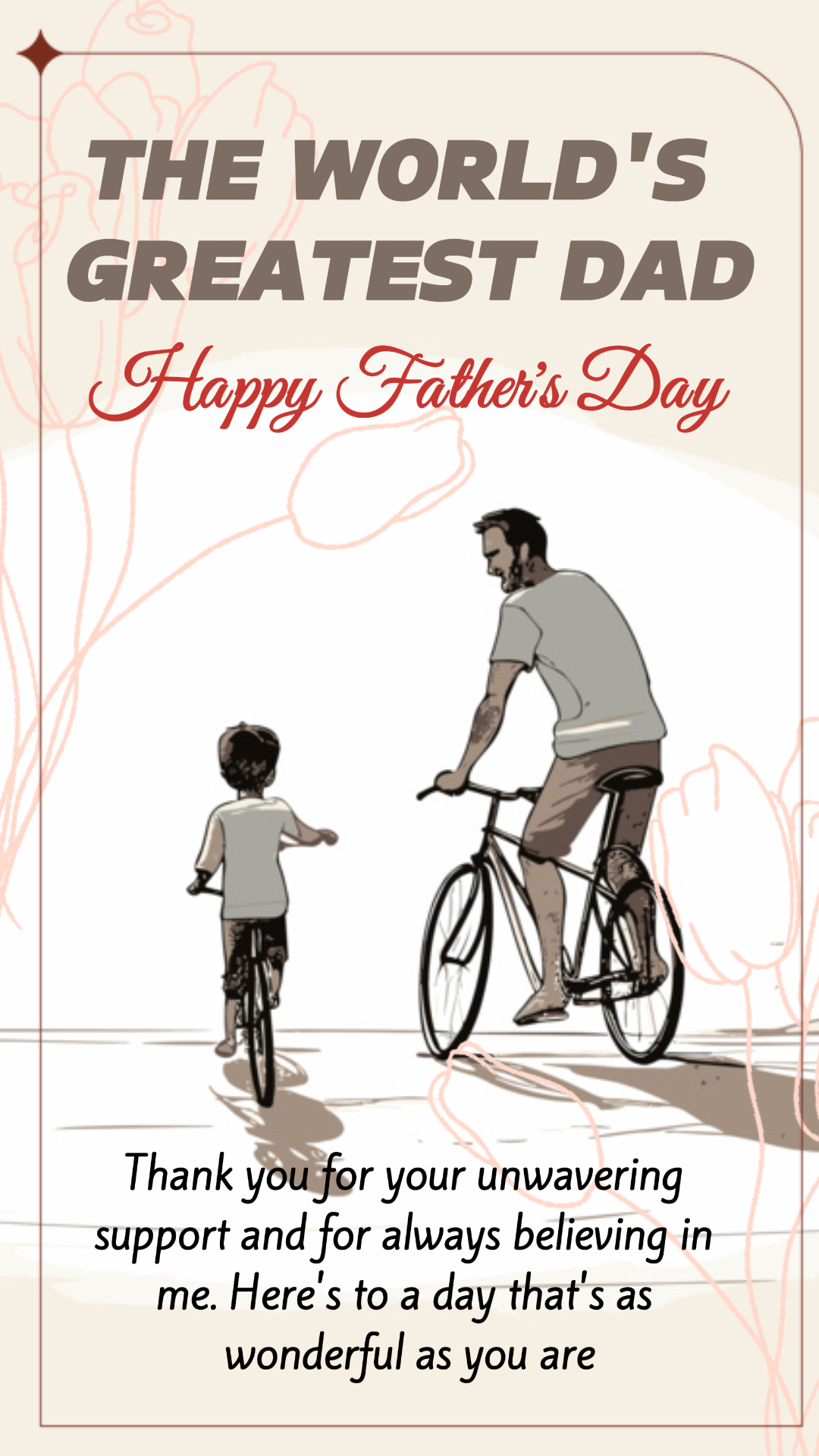 아버지의 날 - 창의적인 포스터 인사 인스타그램 이야기