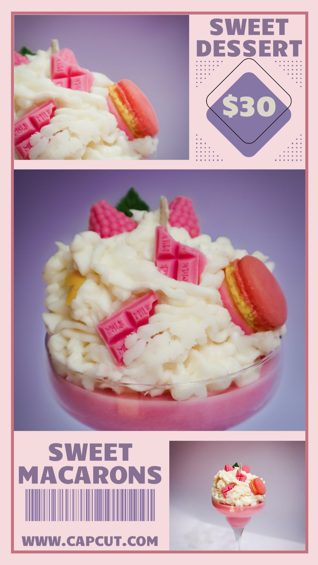 Comida Dulce Postre Macarons Historia de Instagram