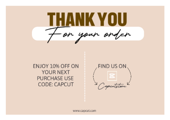 Non-Marketing business thank you cards