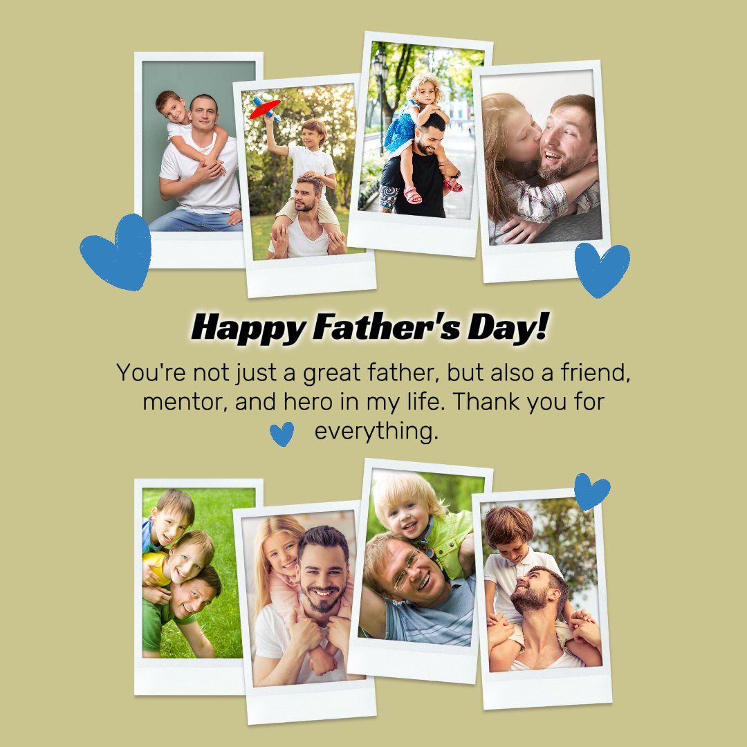 Father's Day Creative Poster Instagram Post Photo Green