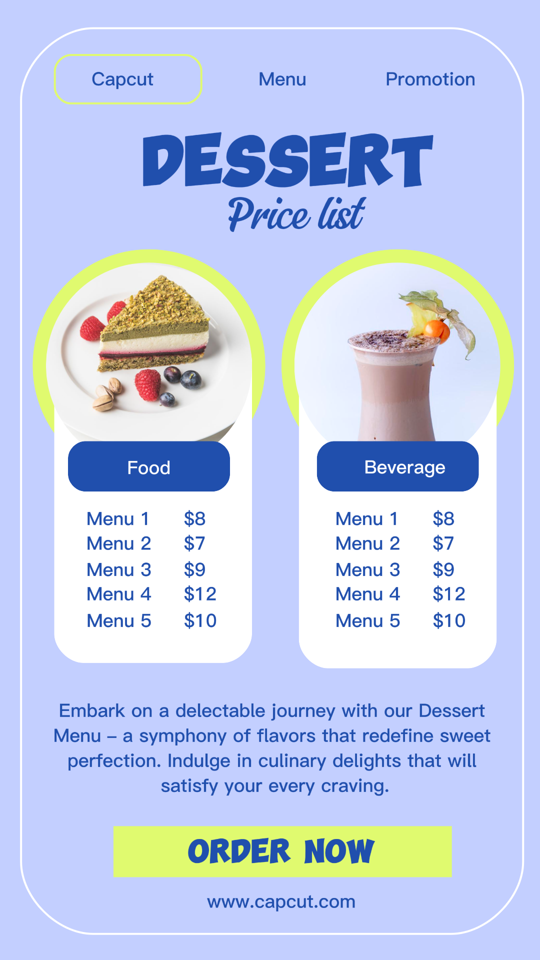 Daftar Harga Produk Makanan Kisah Instagram Modern