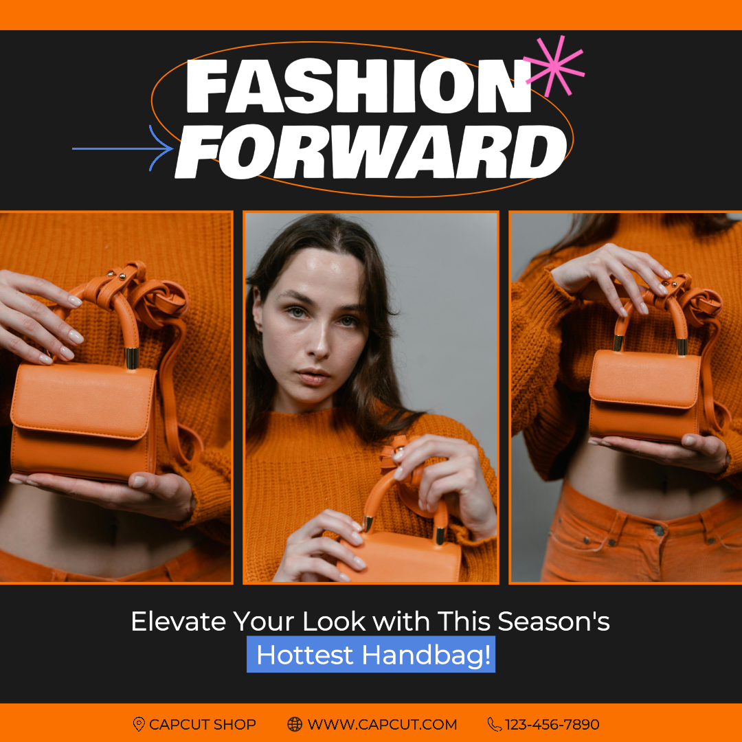 Clothing- Marketing- IG Post- Black and Orange Eye Catching