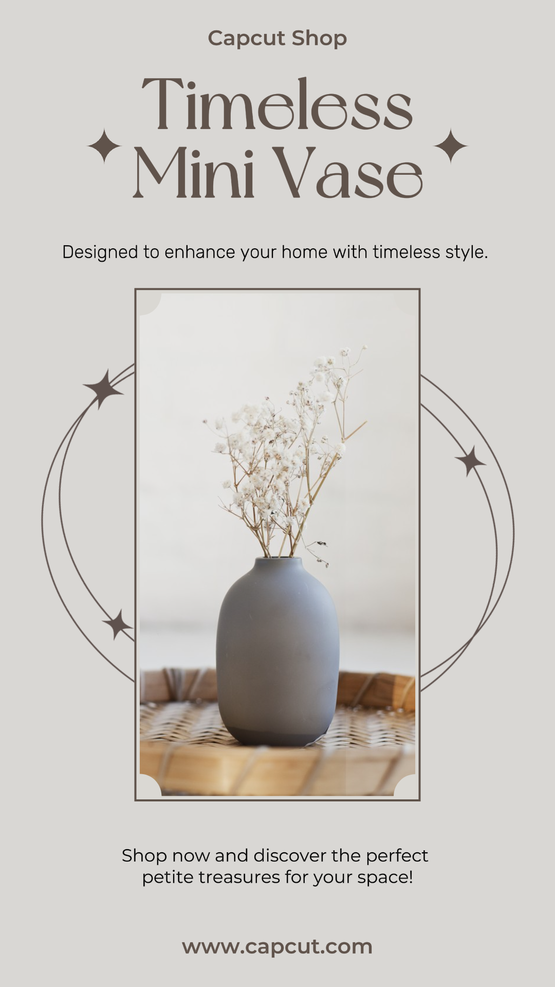 Household Marketing Poster Instagram Story - Timeless Mini Vase