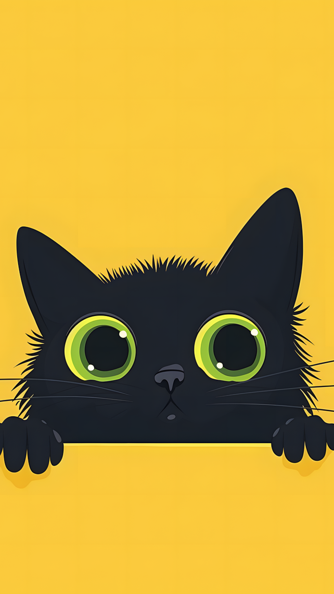 Tapete kreatives Poster süße Katze