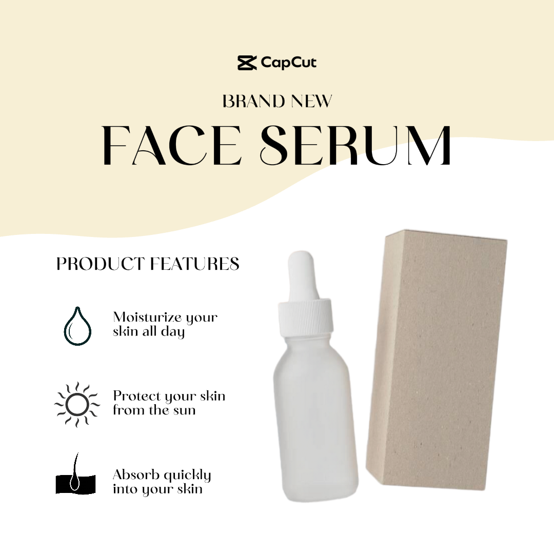 Sérum pour le visage - Modèle de publication IG