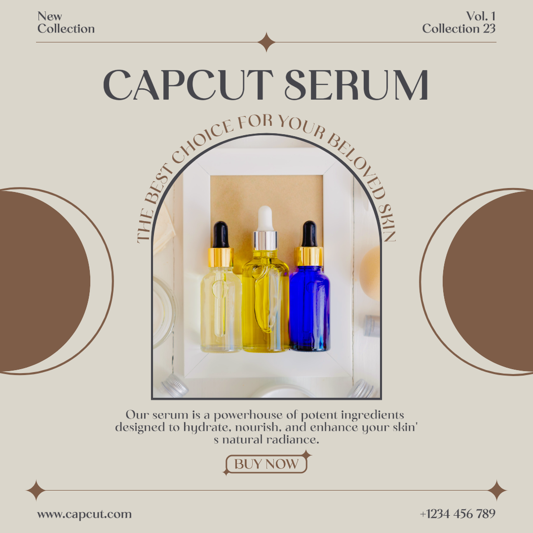 New Collection Serum Product Social Media Template