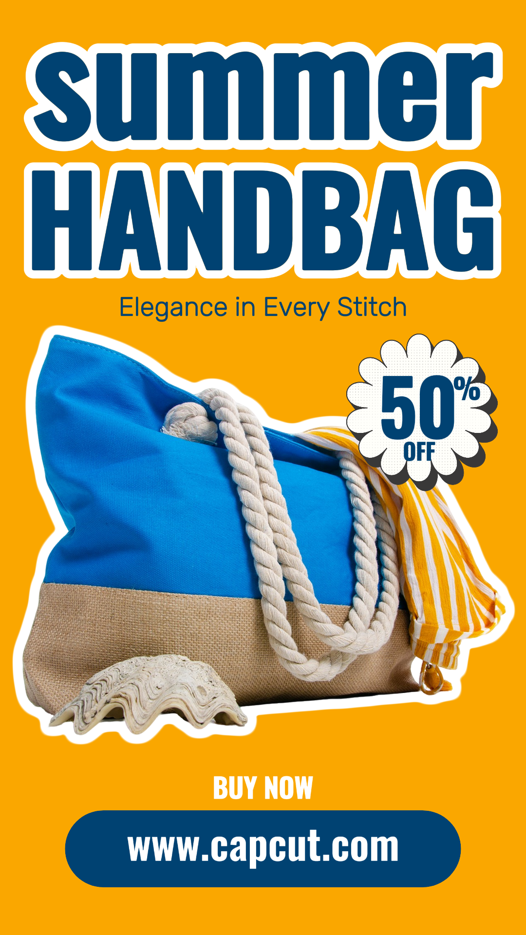 Promoção de roupas e sapatos Instagram Post Summer Sale Handbag