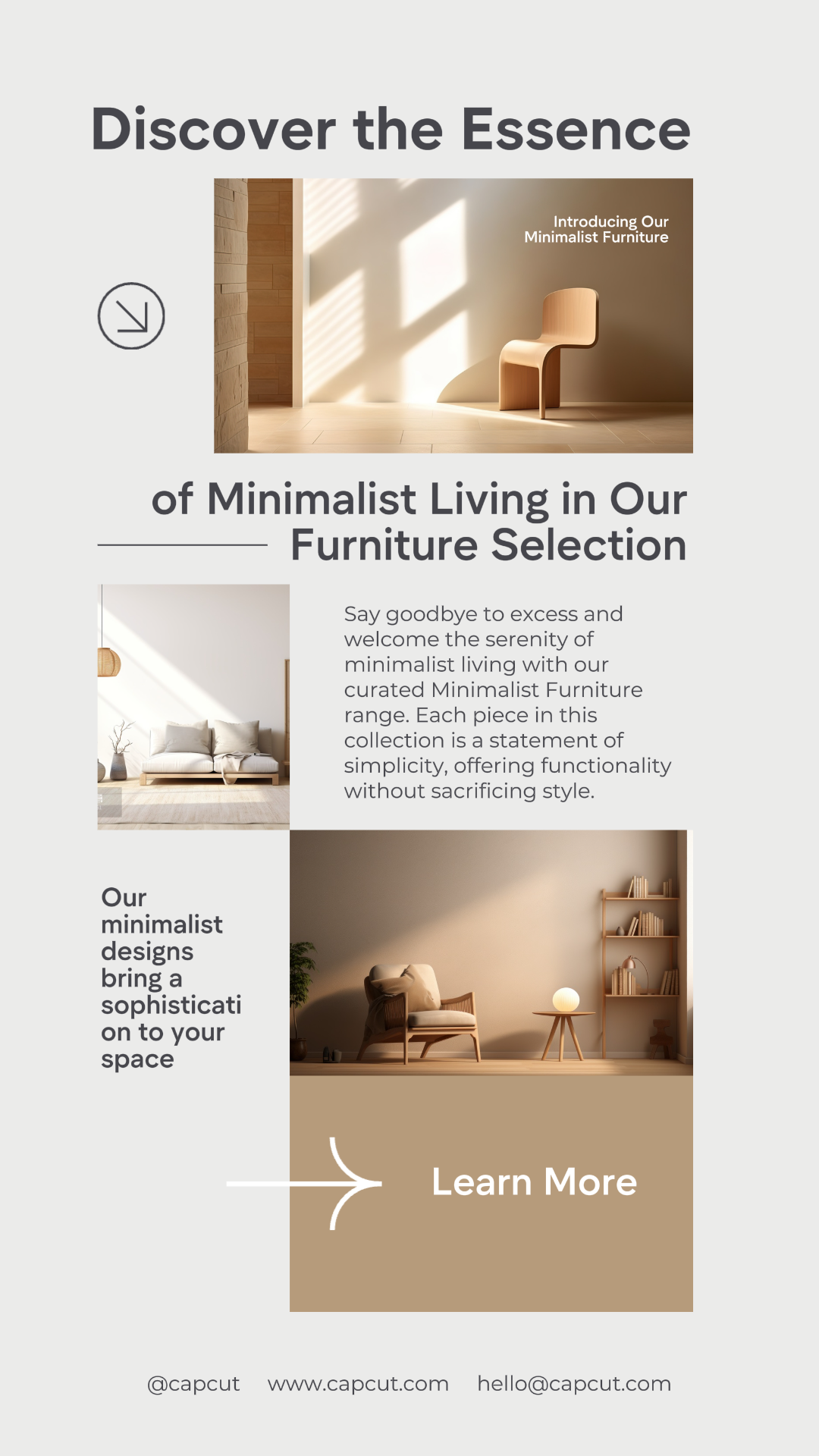 Minimalist Home Furniture Sale Instagram Story