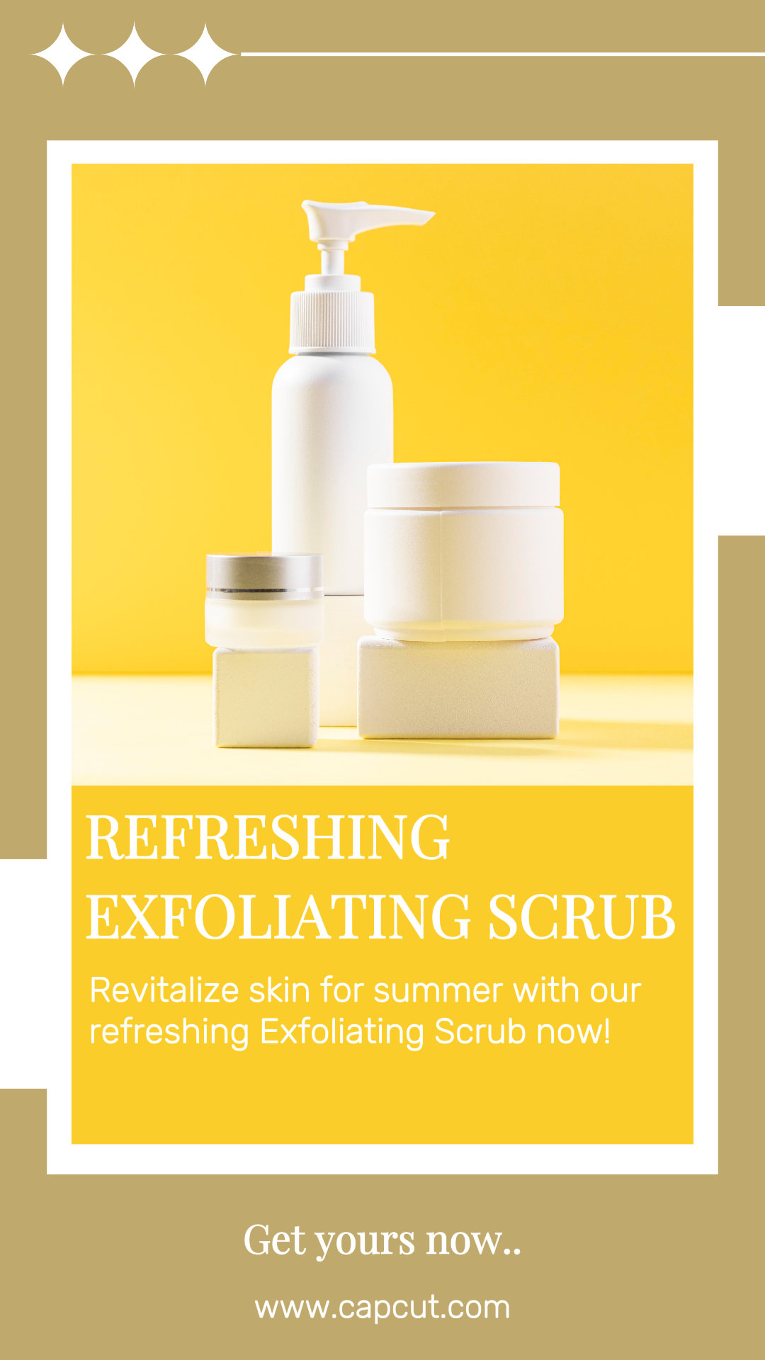 Beauty care - Exfoliating Scrub - Instagram story