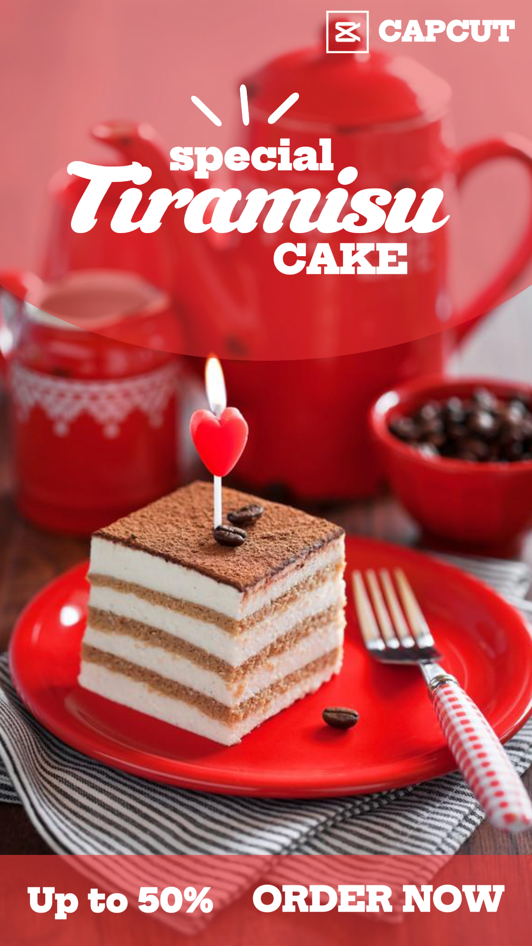 Food & Beverage Tiramisu Cake Instagram Post