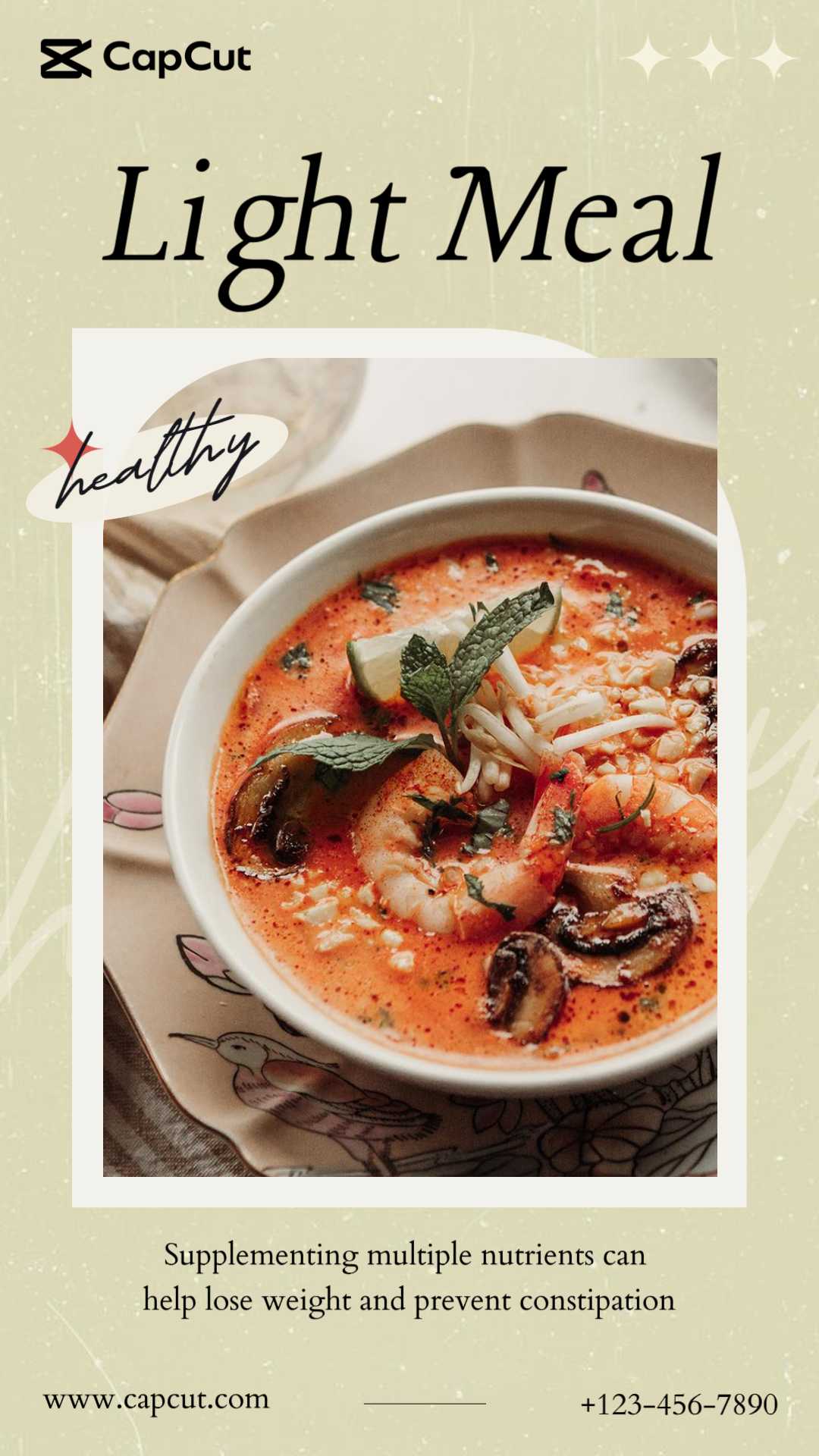 음식 가벼운 식사 제품 디스플레이 레트로 스타일