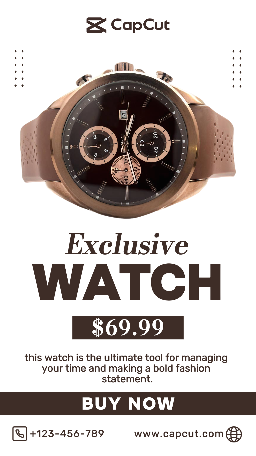 Jewelry and accessories Exclusive Watch Sale Instagram Story