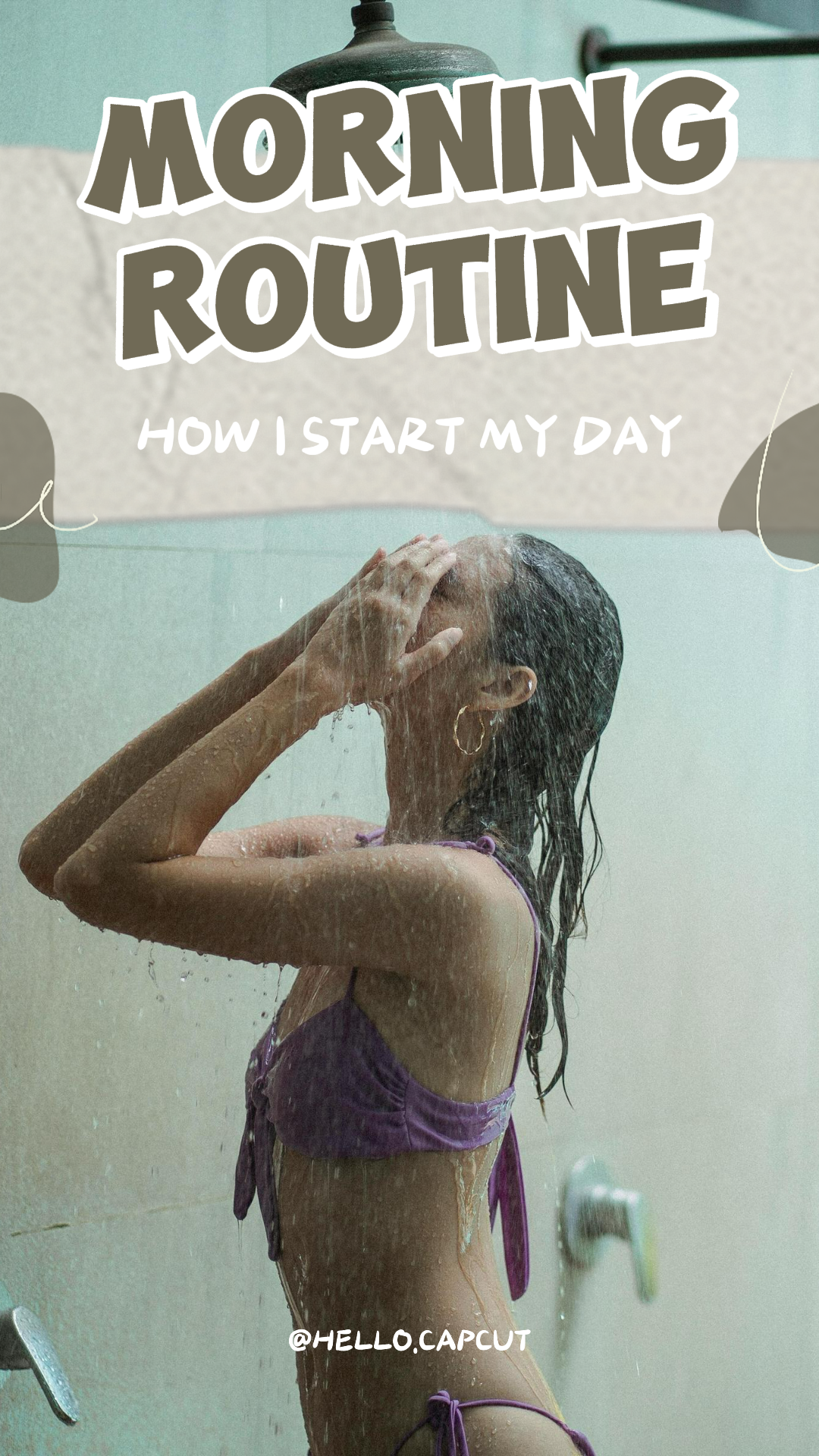 Tiktok thumbnail - Morning Routine Tiktok video cover