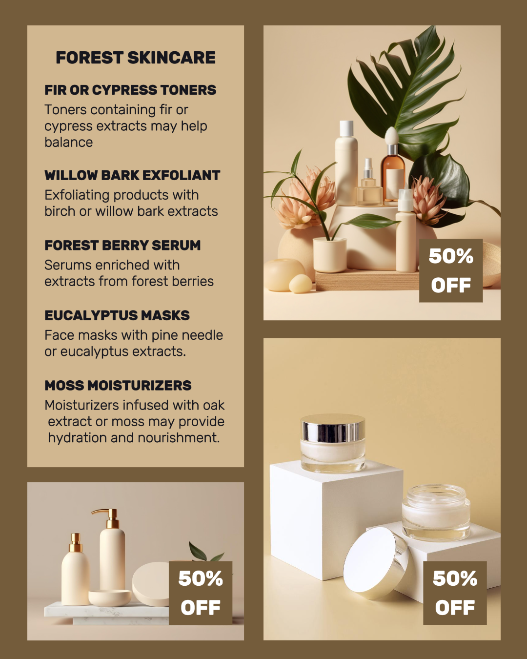 Beauty Forest Skincare Display